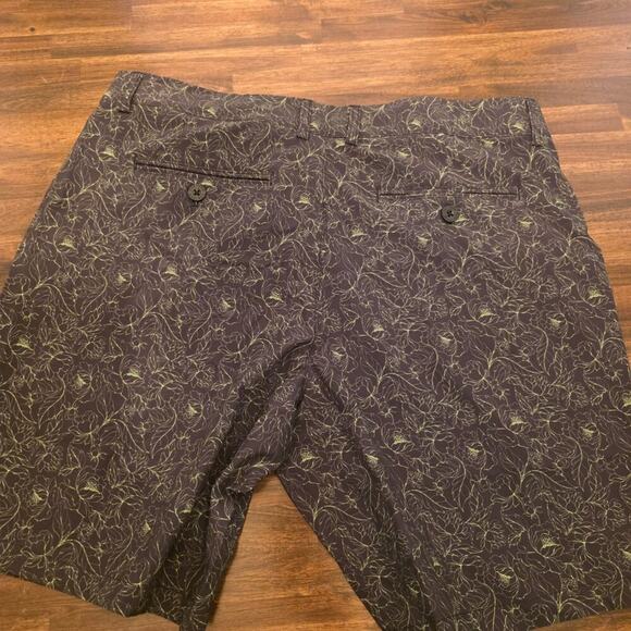 Maelreg Men's Golf Shorts Size 38 Black Green Floral ProFlex Stretch MGGS012 NWT - Picture 5 of 5